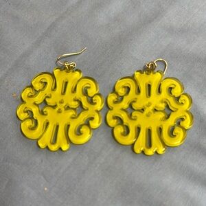 Elegant Chartreuse  Dangle Earrings